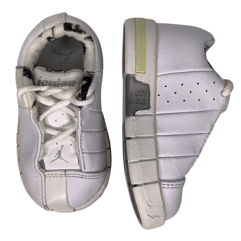 Air Jordan Flight Club LA Toddler TD Team Elite White/Gray Baby Shoes Sz 4C